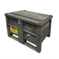 Batteribox 800R4 komplett med lock, Grå