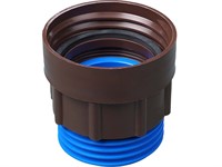 Adapter, S64x5 yttre-S 71x6 (DIN71) inre, brun/blå