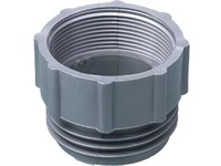Adapter, BSF 2 1/2"(US-barrel) yttre-G 2"inre, silver