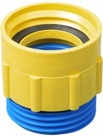 Adapter, S64x5 yttre-S61x6 (DIN61)inre, gul/blå