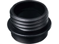 Adapter, S61x6 (DIN61) yttre-G2" yttre, svart