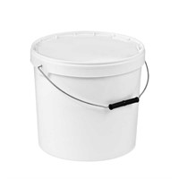 Plasthink, rund inkl. lock, 13,2L, Vit