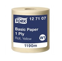 Tork Basic Torkpapper, W1, 1-lgr, 1190m, 1rl/frp, Gul