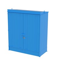 Kemskåp spillback 1300 L oisolerat för utomhusbruk