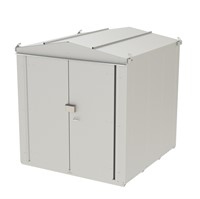 Gasskåp med 2 dörrar och låskåpa i ZnAlMg för utomhusbruk