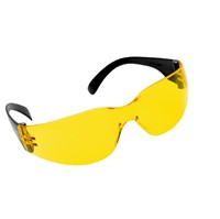 Skyddsglasögon med integrerad skalm och båge, 10 par/frp, Gul