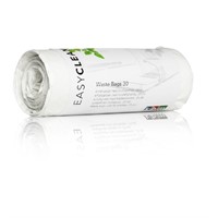 Plastpåse knythandtag 30L, 25st/rl, 40rl/krt, Vit
