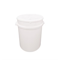 Plasthink, rund inkl. lock, 50L, Vit