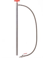 Fatpump i rostfritt stål m slang/kran 103cm
