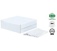 Vita frottedukar Extra Prima 100% bomull metalldetekterade, 5kg/box