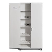Batteriskåp för Litiumbatterier, brandisolerat 5 perf. hyllor