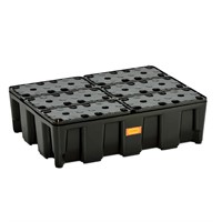 Spillkar 60HD, med PE galler, 60L, svart