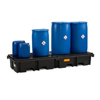 Spillpall PE 425/4e, PE galler, svart