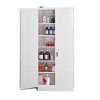 Brandisolerat kemikalieskåp inkl 5 flyttbara tråghyllor