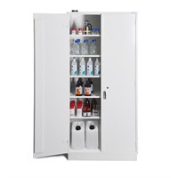 Brandisolerat kemikalieskåp inkl. 5 flyttbara tråghyllor