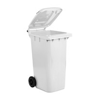 Avfallsbehållare 240L, Vit