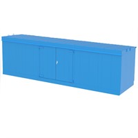 Brandklassad miljöcontainer 2750 liter, EI60 Utomhus