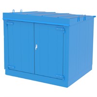 Brandklassad miljöcontainer 950 liter, EI60 Utomhus