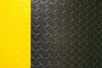 Arbetsmatta Diamond Plate 91cmx18,3m, Svart/Gul