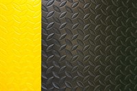 Arbetsmatta Diamond Plate 91x120cm,  Svart/Gul