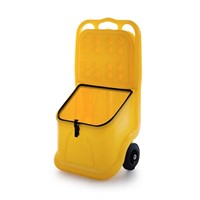 Förvaringsbox Mobil, UniKart 75L, inkl. 2 hjul & lock, Gul