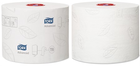 Toalettpapper Tork Mid-size T6 ,2-lags, 27 rullar