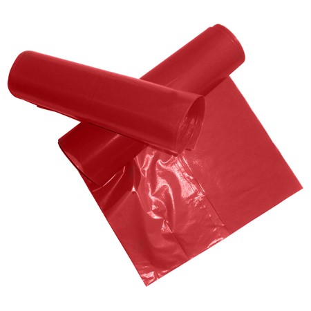 Plastsäck 125L för optisk sortering, 20st/rl, 10rl/krt, Röd