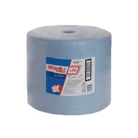 WYPALL® L30 ULTRA+, 3-lgr, 670ark/frp, 38x37cm, 1rl/frp, Blå