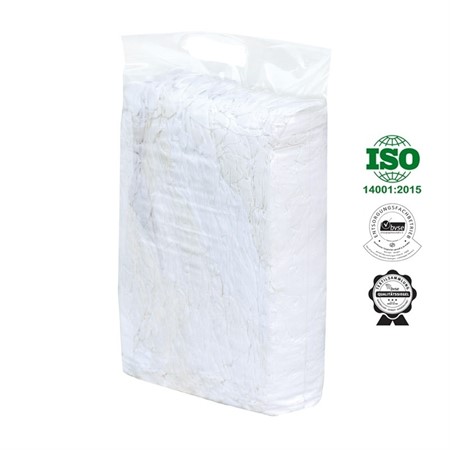 Vita lakansdukar Extra Prima 100% bomull, 5kg/bal