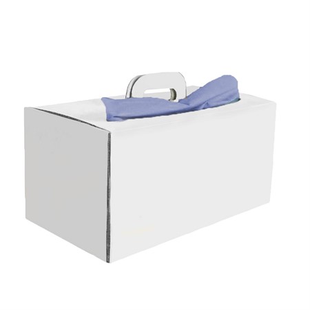 InduWipe Bragbox 3-lgr, 2x120ark/box, 42x38cm, Blå, recyl.
