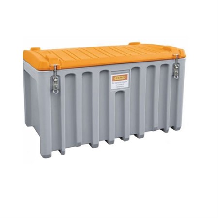CEMbox 250 liter grå/orange