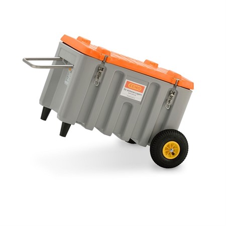 CEMbox med Offroad hjul 150 liter grå/orange