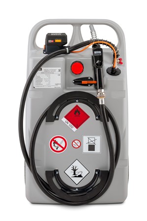 Dieselkärra 60L, batteridriven CAS Akku 2Ah+ASC55, El-pump 18V SP30