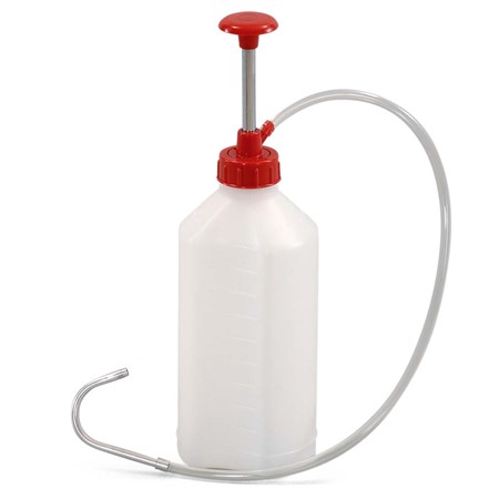 Pumpflaska findosering i PE, 1L, vit