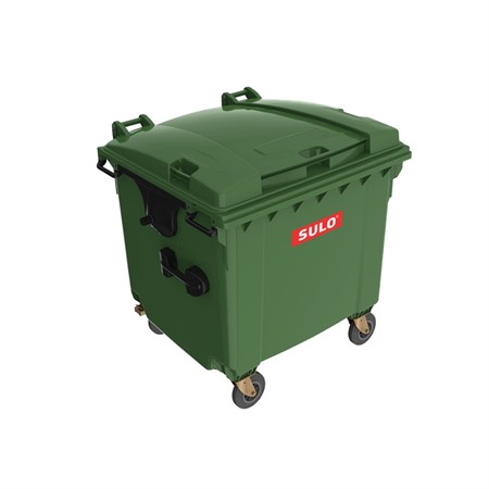 Avfallsbehållare 660L, Grön
