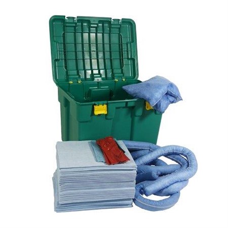 Oil Only Spillkit Box med hjul, avtagbart lock, 150L