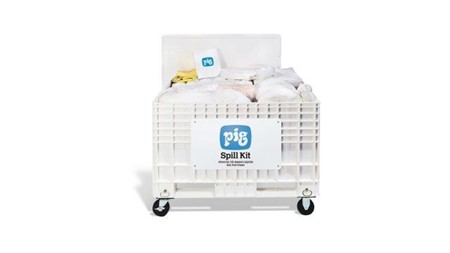 PIG Oil Only Mobilt Spillkit XXL, med gummihjul, 476L