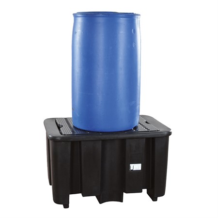 Spillpall 1-fats PE-200-1, med PE galler