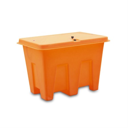 Förvaringsbox, 350L, inkl. låsbart lock, Orange